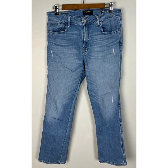 Sanctuary Denim Modern Straight Crop Jeans Stretch Light Wash Size 32 Women’s - Picture 1 of 3